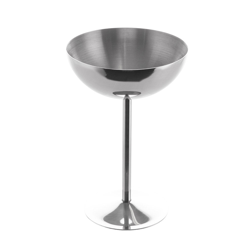 Silver 200mL Stainless Steel Coupe Glass