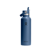 Hydro Flask Standard Mouth Harbour Blue Bottle with Flex Straw Cap 621mL