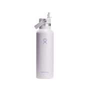 Hydro Flask Standard Mouth Cloud Pink Bottle with Flex Straw Cap 621mL