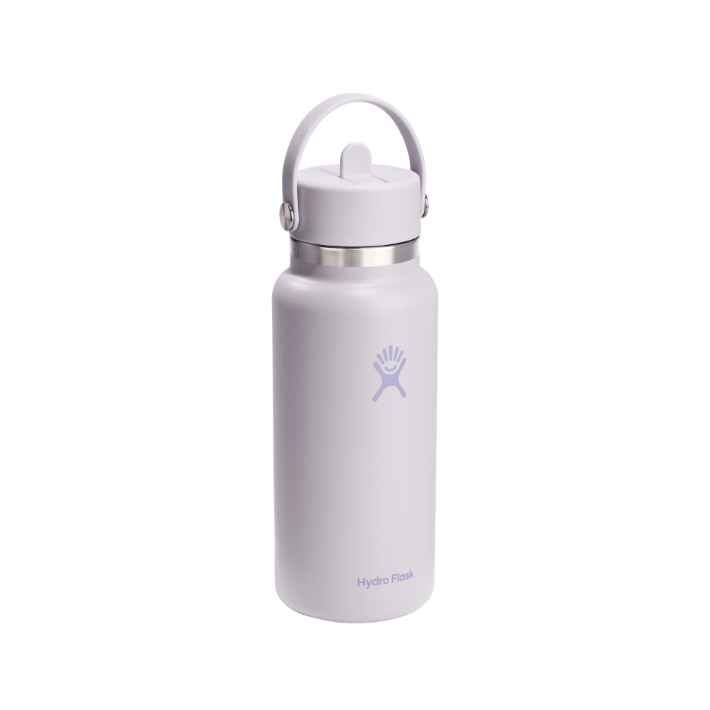 Hydro Flask Wide Mouth Cloud Pink Bottle with Flex Straw Cap 946mL