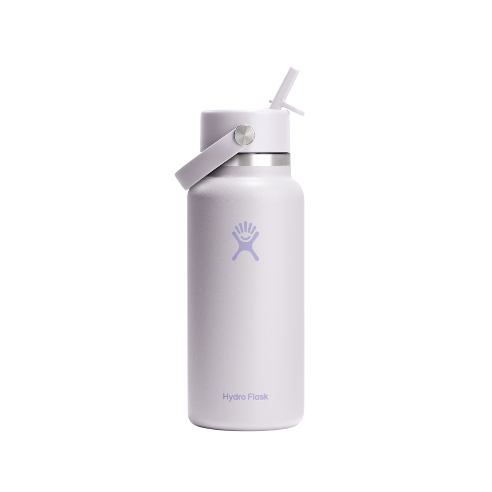 Hydro Flask Wide Mouth Cloud Pink Bottle with Flex Straw Cap 946mL
