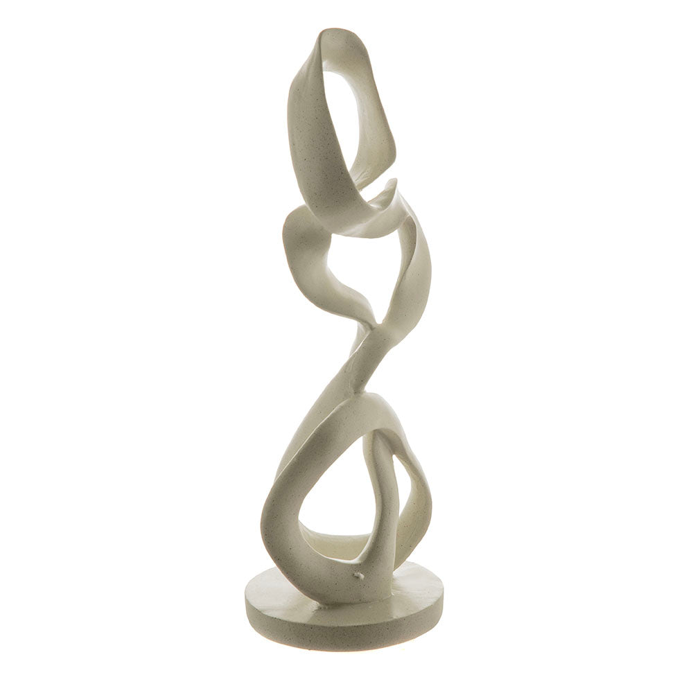 Ivory 39cm Abstract Loop Sculpture