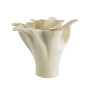 Ivory Floral-Shaped 31x24.5x25cm 3D Printed Ceramic Vase