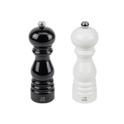 Peugeot Black & White 18cm Beechwood Salt & Pepper Set