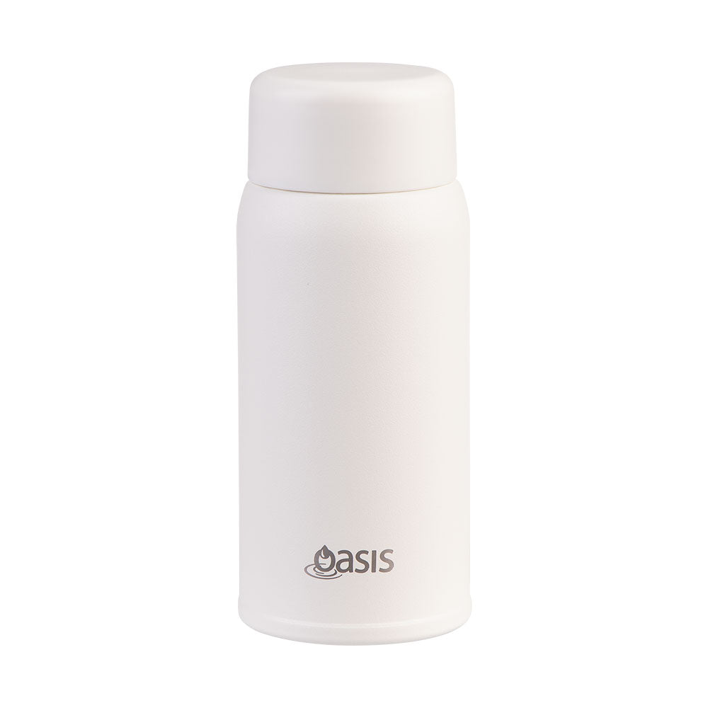 Oasis Mini-Mini Linen 150mL Stainless Steel Double Wall Insulated Drink Bottle