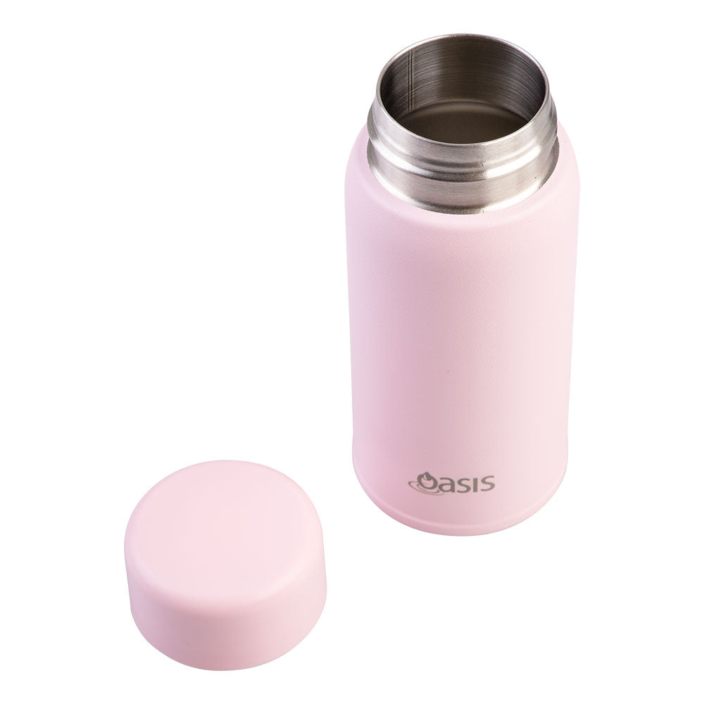 Oasis Mini-Mini Pink Lemonade 150mL Stainless Steel Double Wall Insulated Drink Bottle