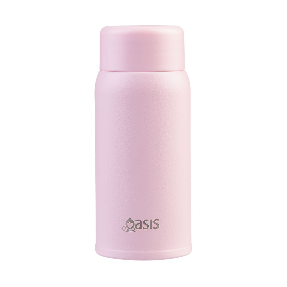 Oasis Mini-Mini Pink Lemonade 150mL Stainless Steel Double Wall Insulated Drink Bottle