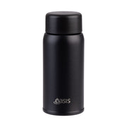 Oasis Mini-Mini Black 150mL Stainless Steel Double Wall Insulated Drink Bottle