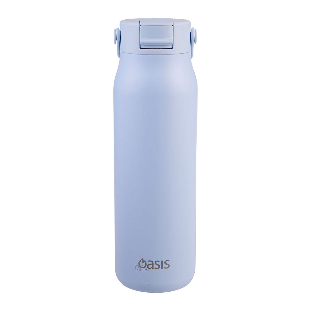 Oasis Sorrento Perriwinkle 900mL Ceramic Lined Stainless Steel Double Wall Insulated Sipper Bottle