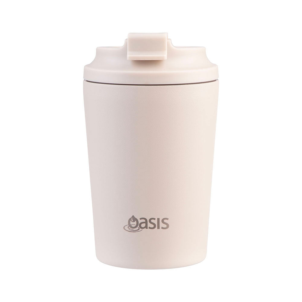 Oasis Oat 235mL Ceramic Lined Stainless Steel Double Wall Insulated Travel Cup