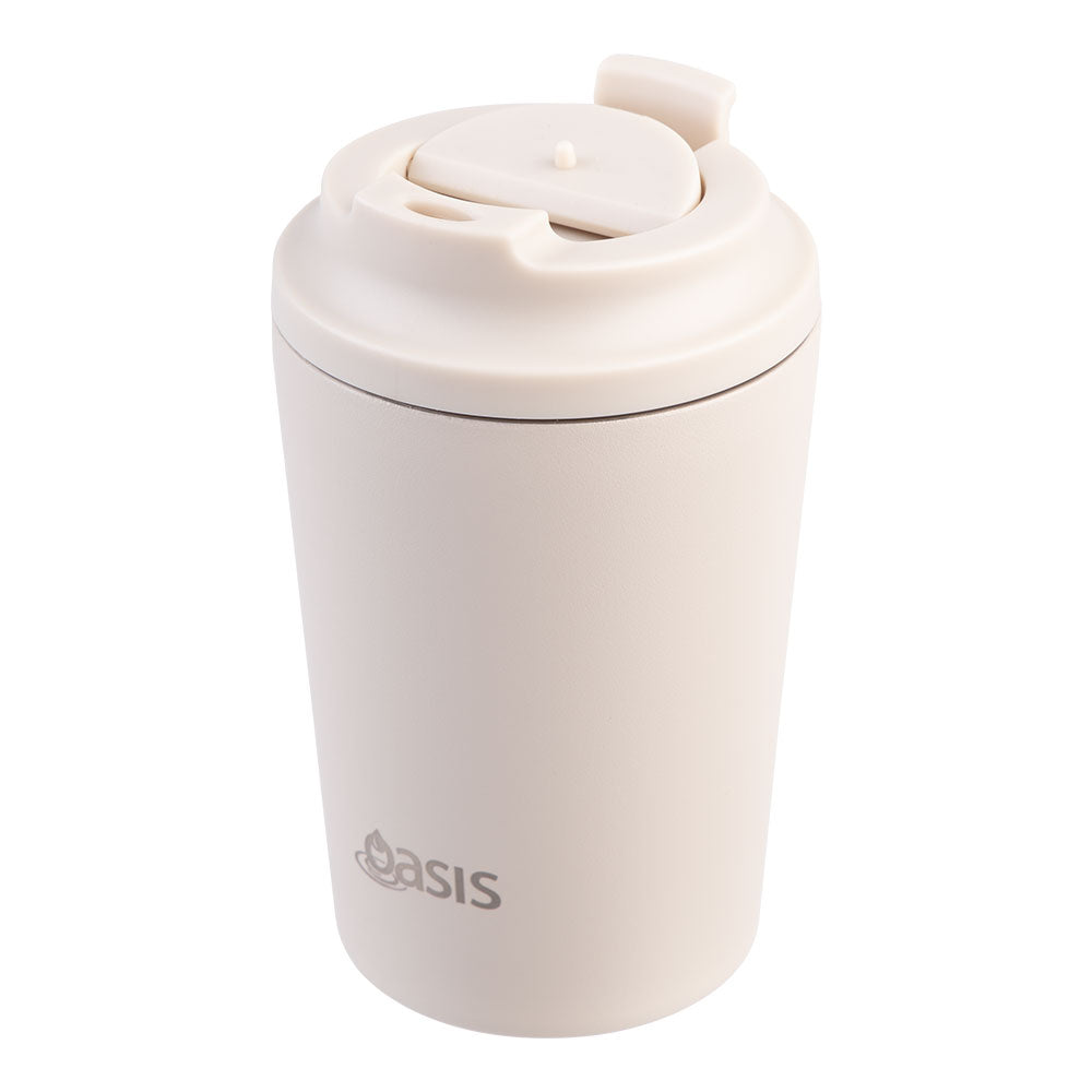 Oasis Oat 235mL Ceramic Lined Stainless Steel Double Wall Insulated Travel Cup