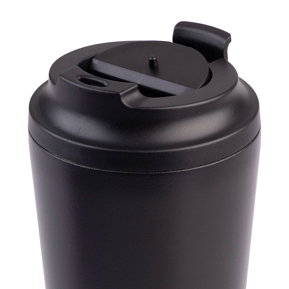 Oasis Black 235mL Ceramic Lined Stainless Steel Double Wall Insulated Travel Cup