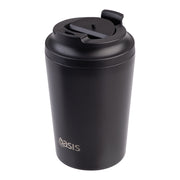 Oasis Black 235mL Ceramic Lined Stainless Steel Double Wall Insulated Travel Cup