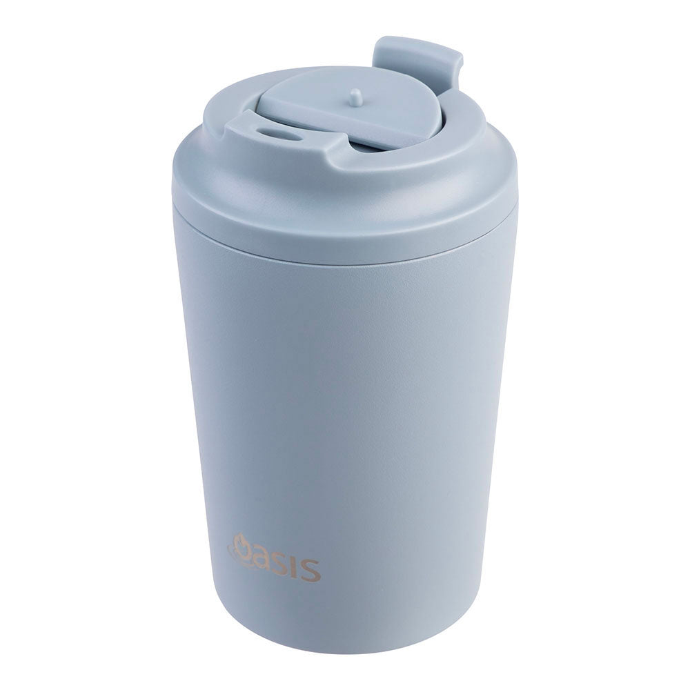 Oasis Hazy Blue 235mL Ceramic Lined Stainless Steel Double Wall Insulated Travel Cup