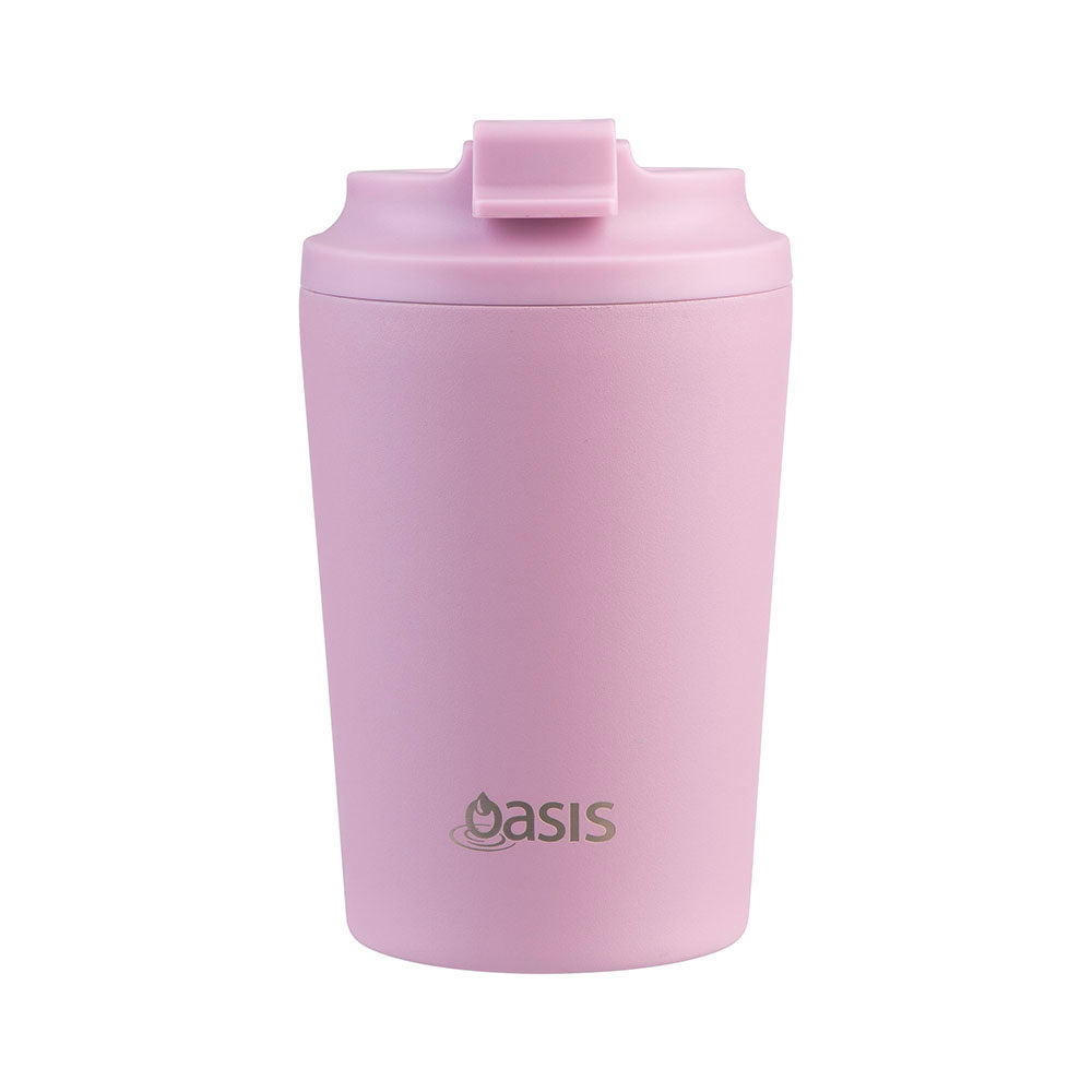 Oasis Oat Pink Blush 235mL Ceramic Lined Stainless Steel Double Wall Insulated Travel Cup