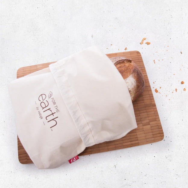 Natural 29x40x7cm Cotton Reuseable Bread Bag
