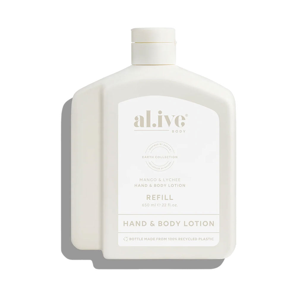 al.ive body Lotion Refill Mango & Lychee 650ml