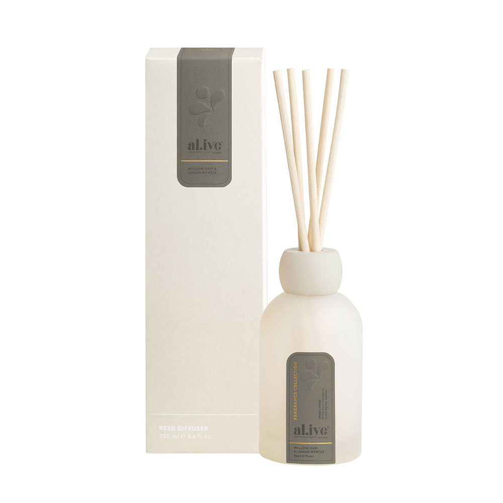 al.ive home Reed Diffuser Willow Gum & Lemon Myrtle
