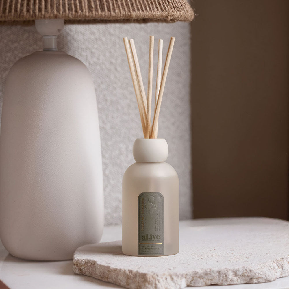 al.ive home Reed Diffuser Willow Gum & Lemon Myrtle