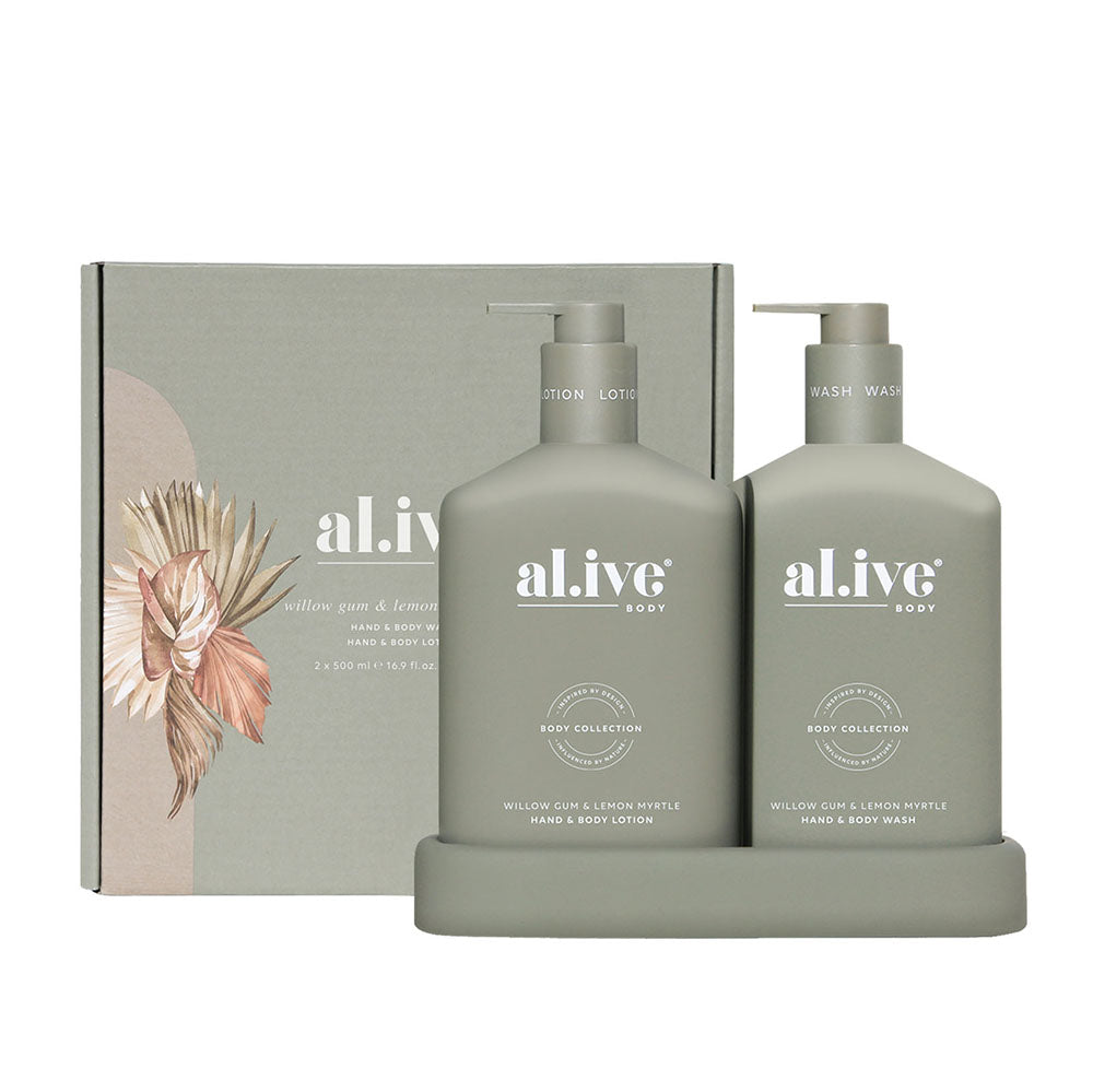 al.ive body Willow Gum & Lemon Myrtle Wash & Lotion Duo