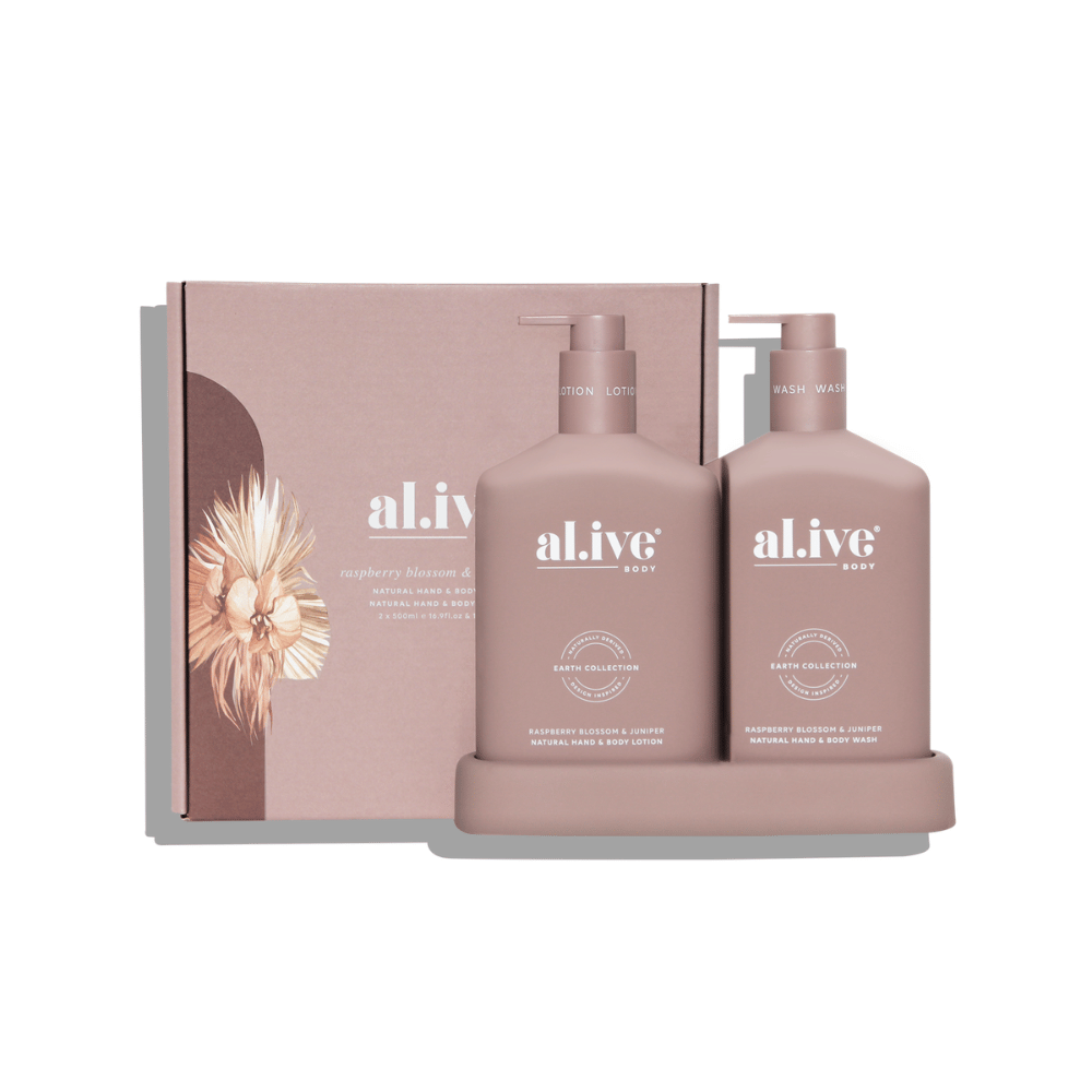 al.ive body Raspberry Blossom & Juniper Wash & Lotion Duo