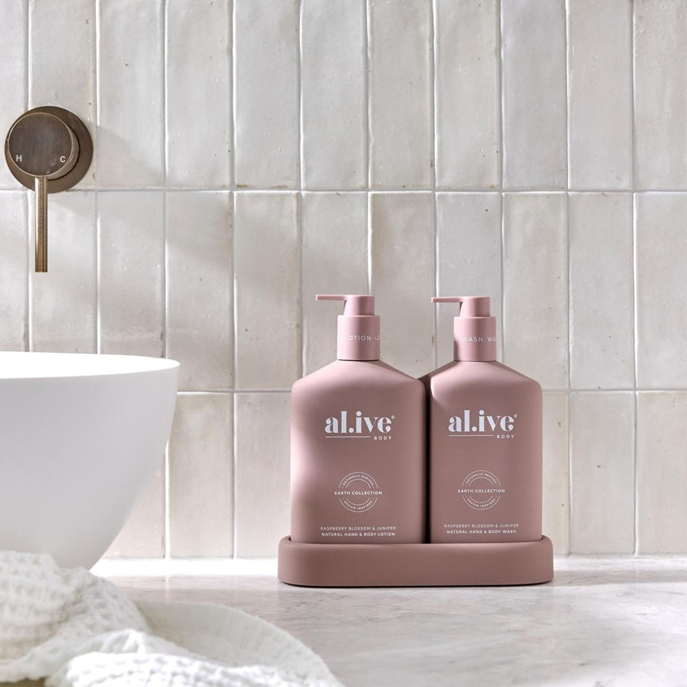 al.ive body Raspberry Blossom & Juniper Wash & Lotion Duo