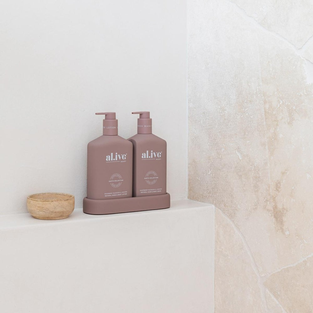 al.ive body Raspberry Blossom & Juniper Wash & Lotion Duo