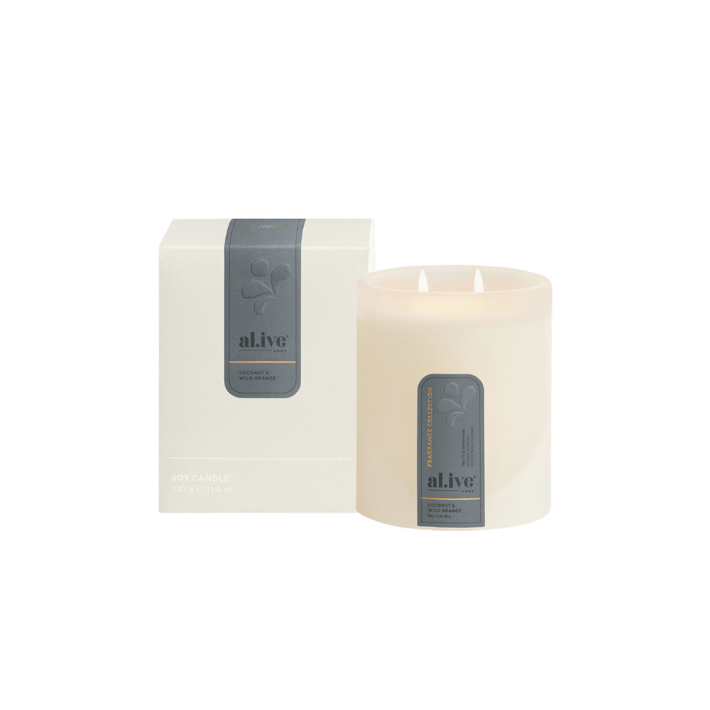 al.ive home Soy Candle Coconut & Wild Orange