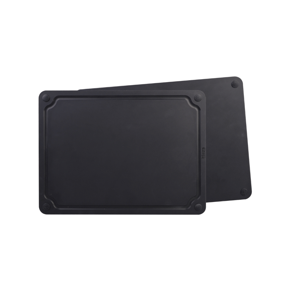 Black 37x27.5cm Wood Fibre Reversible Chopping Board