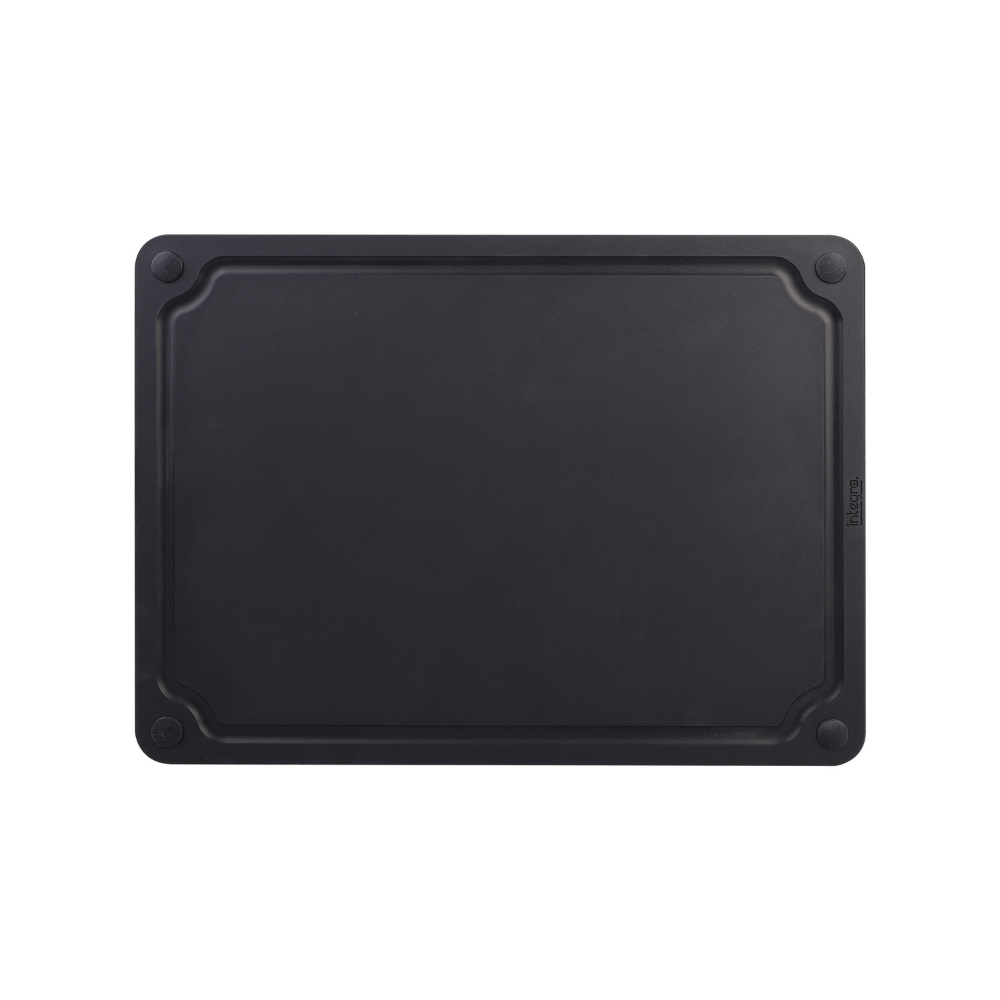 Black 37x27.5cm Wood Fibre Reversible Chopping Board