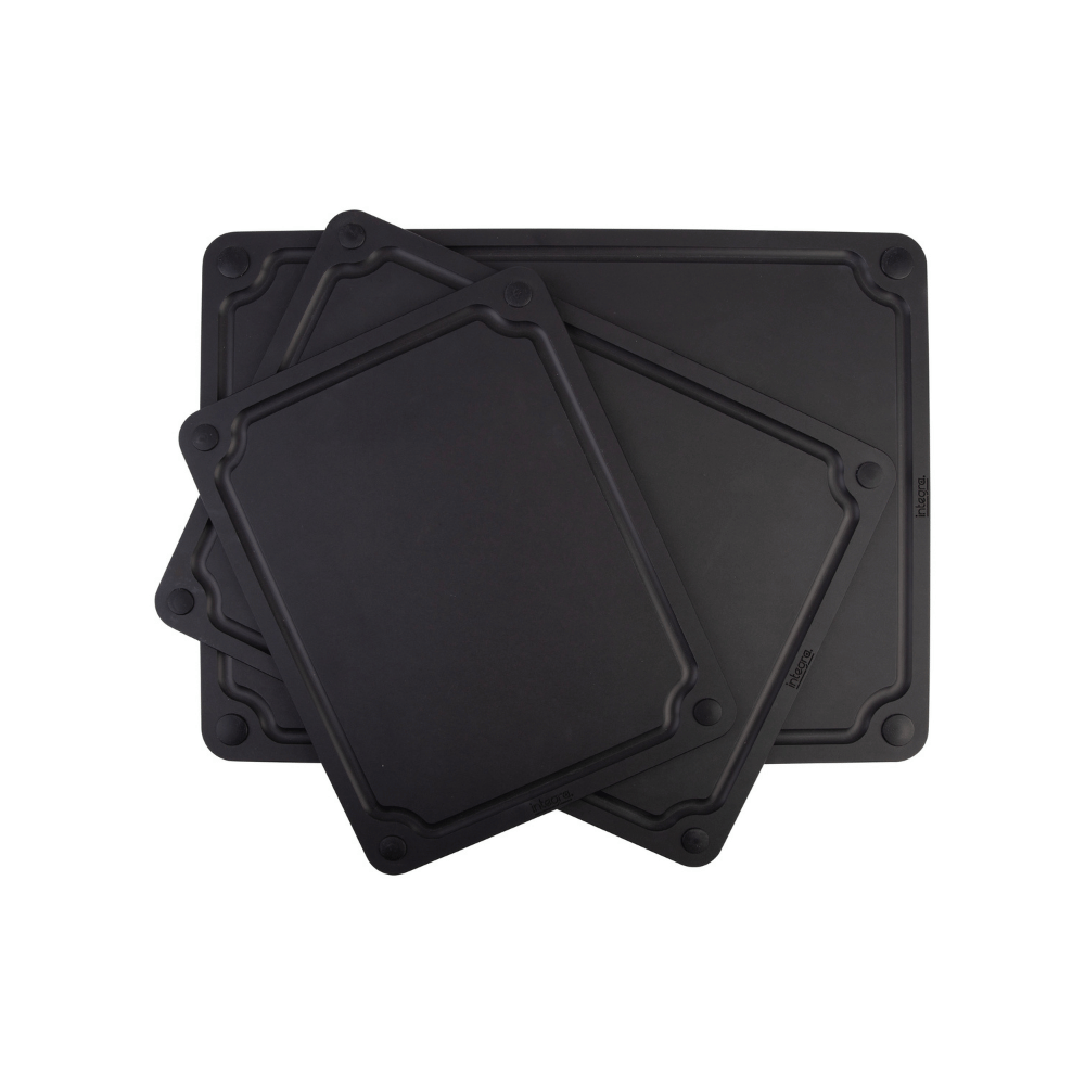 Black 37x27.5cm Wood Fibre Reversible Chopping Board