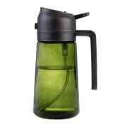 Green 430mL Glass Oil Sprayer & Pourer