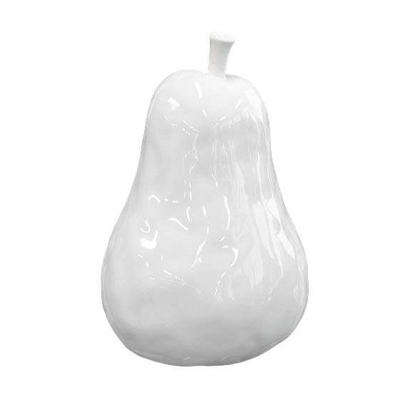 White Pear 17x10cm Ornament