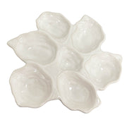 Alba White 26cm Ceramic Oyster Plate