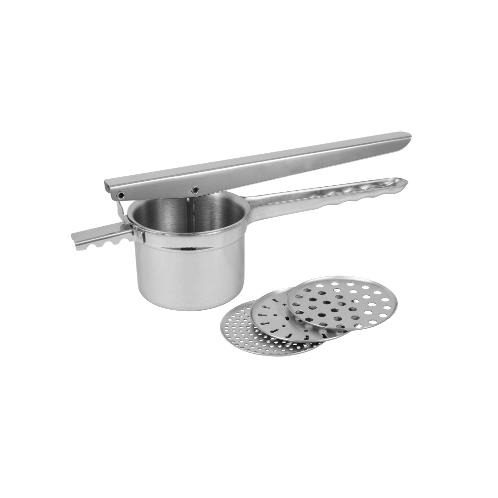 Avanti Stinless Steel Potato Ricer with Three Interchangable Disc Blades
