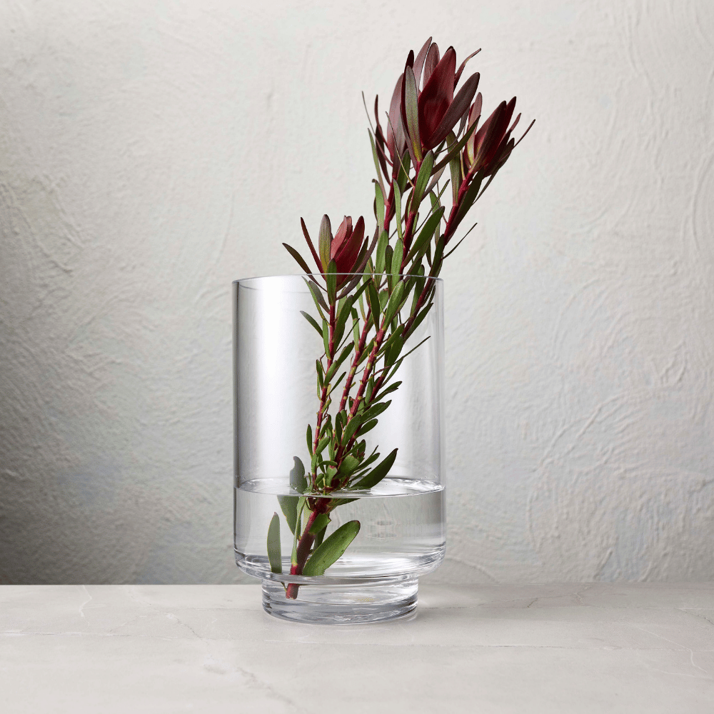 Ecology Fleur 23cm Footed Glass Hurricane