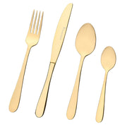 Albany Champagne Gold 24pc Stainless Steel Cutlery Set