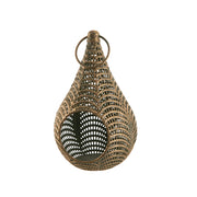 Gold Teardrop 13x26cm Lantern