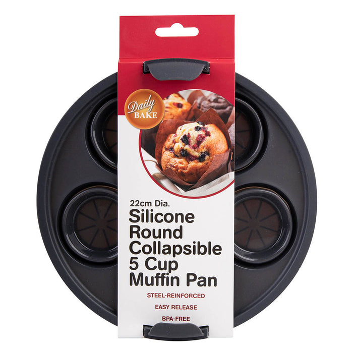 Silicone Muffin Pan 5 Cup 22cm