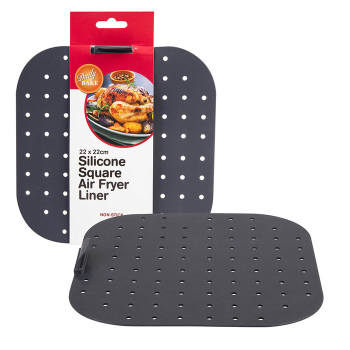 Silicone Air Fryer Liner Square Silicone 22cm