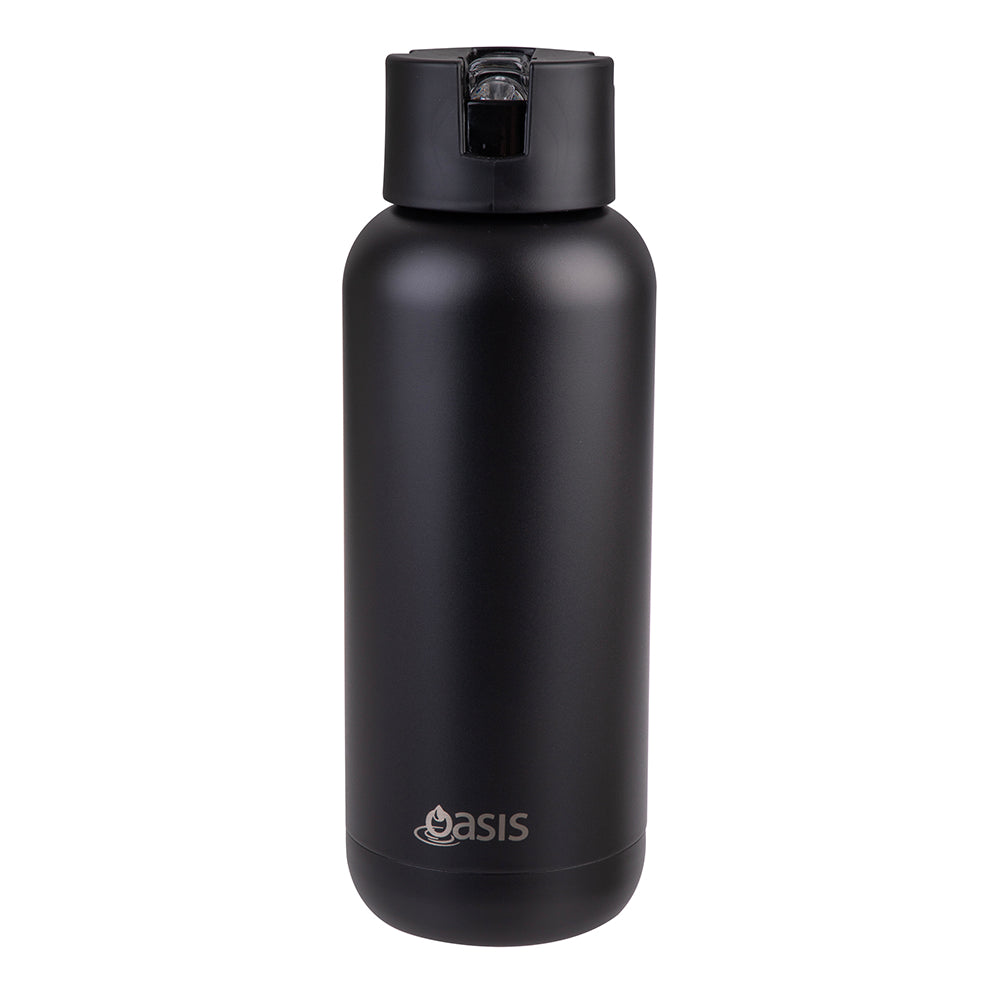 Oasis Ceramic Bottle Black