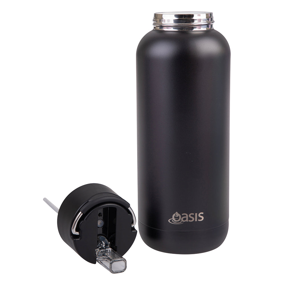 Oasis Ceramic Bottle Black