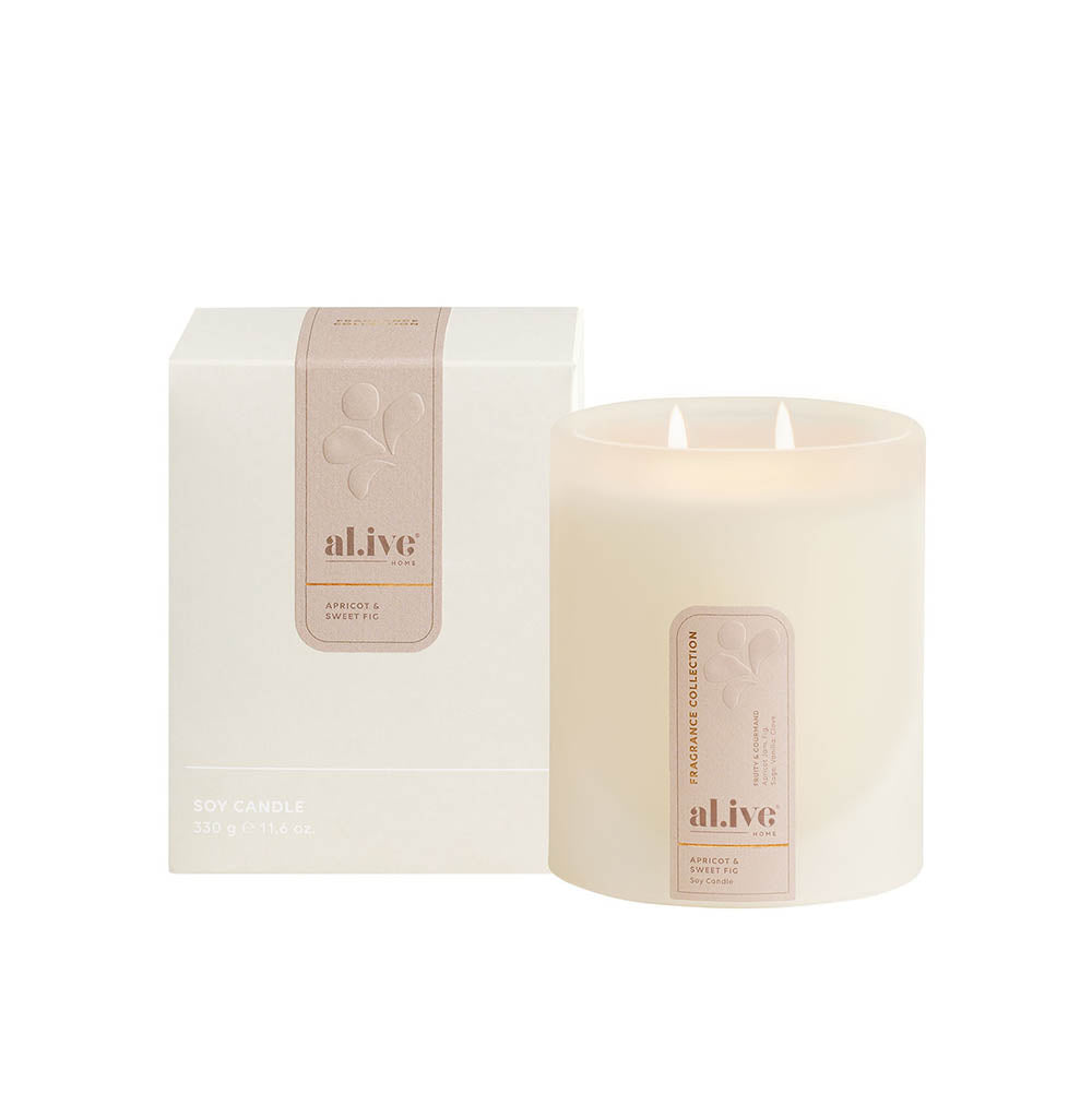 al.ive home Soy Candle Apricot & Sweet Fig