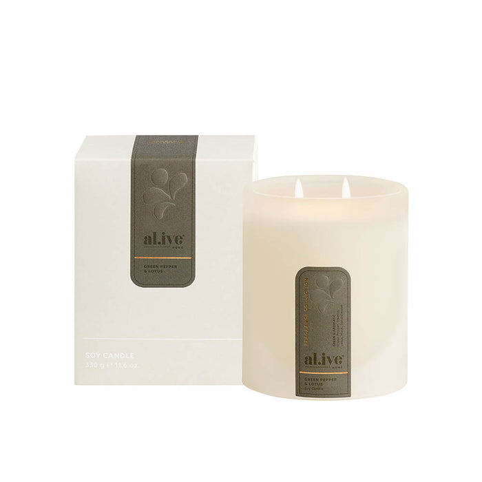 al.ive home Soy Candle Green Pepper & Lotus