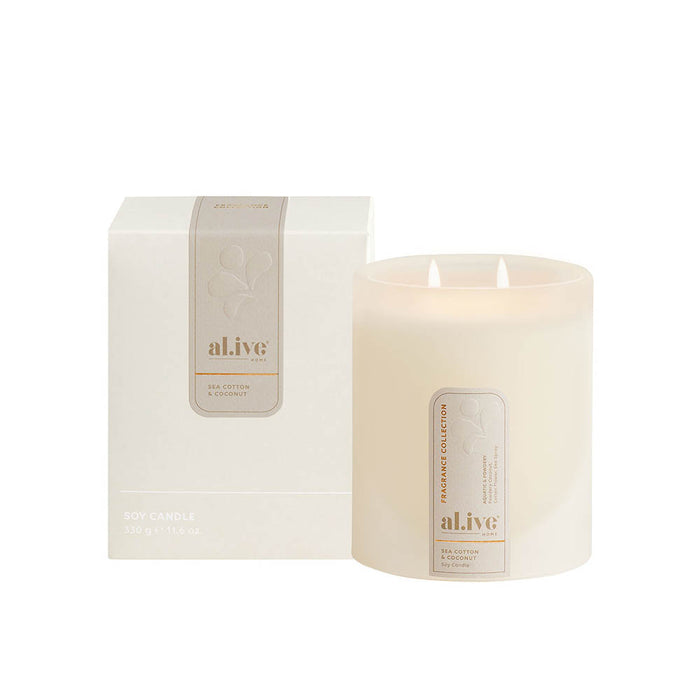 al.ive home Soy Candle Sea Cotton & Coconut