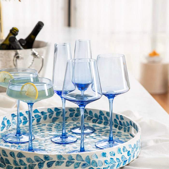 WINE GLASS Cornflower Blue 370ml