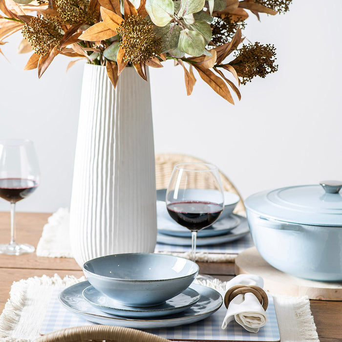 Stoneware Bowl Light Blue 20cm