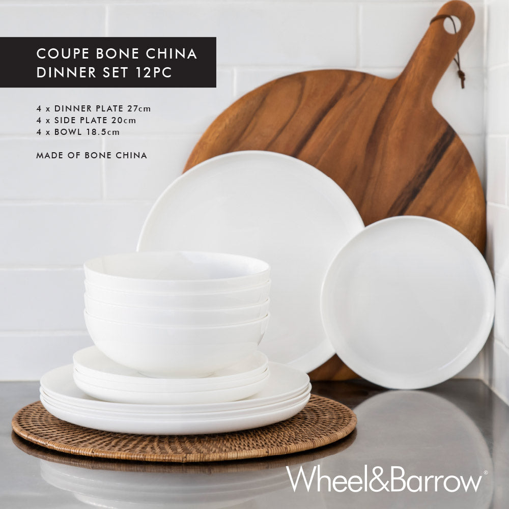 Coupe 12pc Bone China Dinner Set