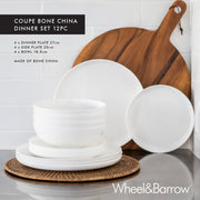 Coupe 12pc Bone China Dinner Set