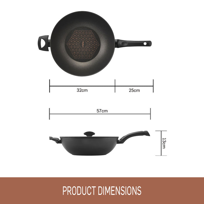 Essteele Per Salute Stirfry Pan with Lid 32cm